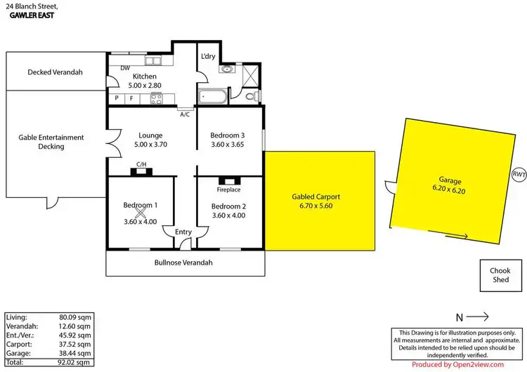 Floorplan of Homely house listing, 24 Blanch Street, Gawler East SA 5118