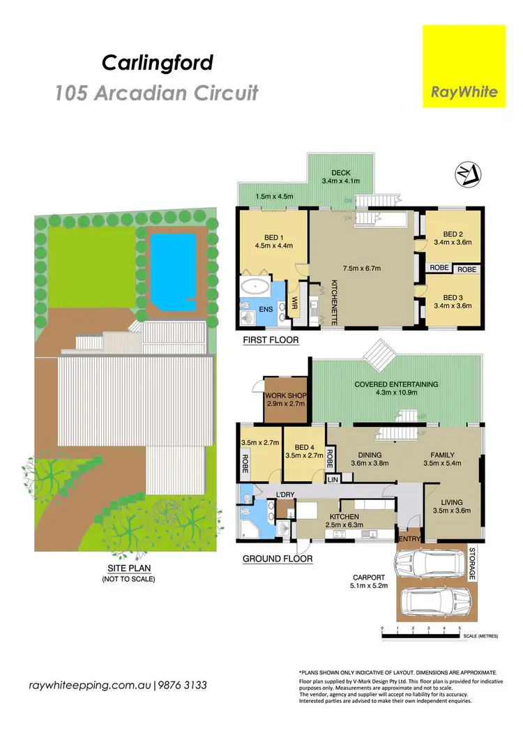 Floorplan of Homely house listing, 105 Arcadian Circuit, Carlingford NSW 2118