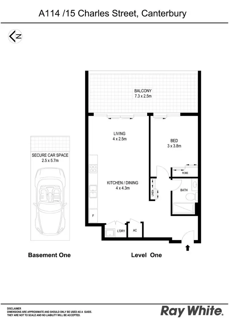 Floorplan of Homely apartment listing, A114/11 Charles Street, Canterbury NSW 2193
