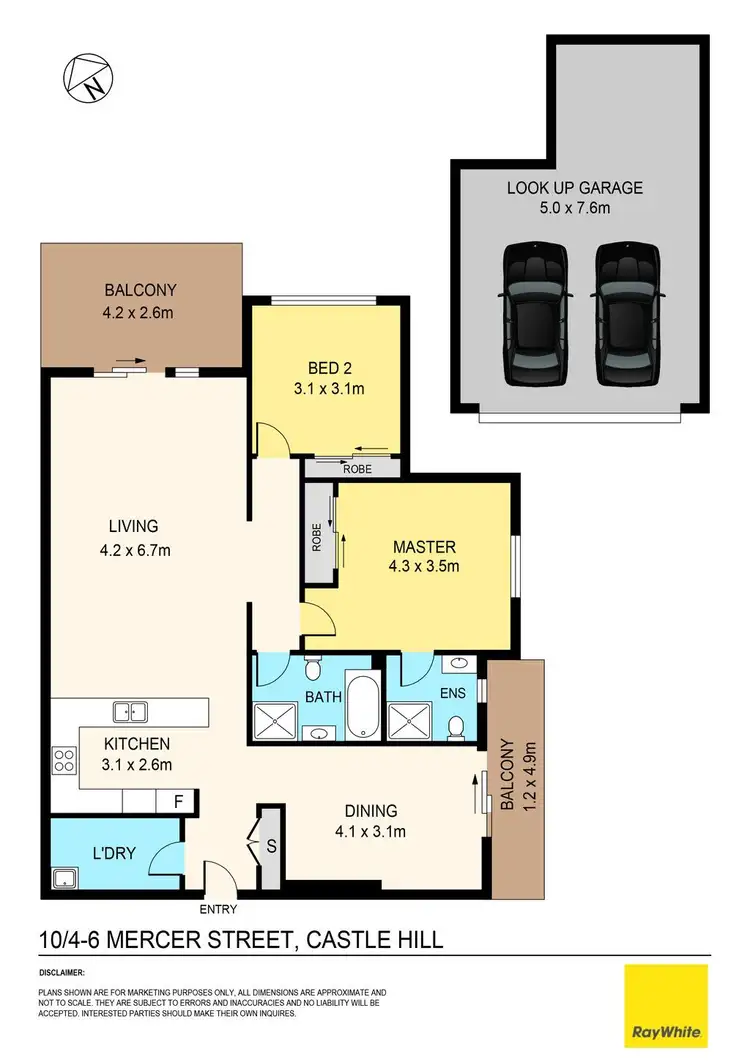 Floorplan of Homely unit listing, 10/4-6 Mercer Street, Castle Hill NSW 2154