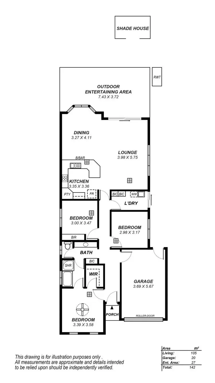 Floorplan of Homely house listing, 39B Drake Avenue, Flinders Park SA 5025