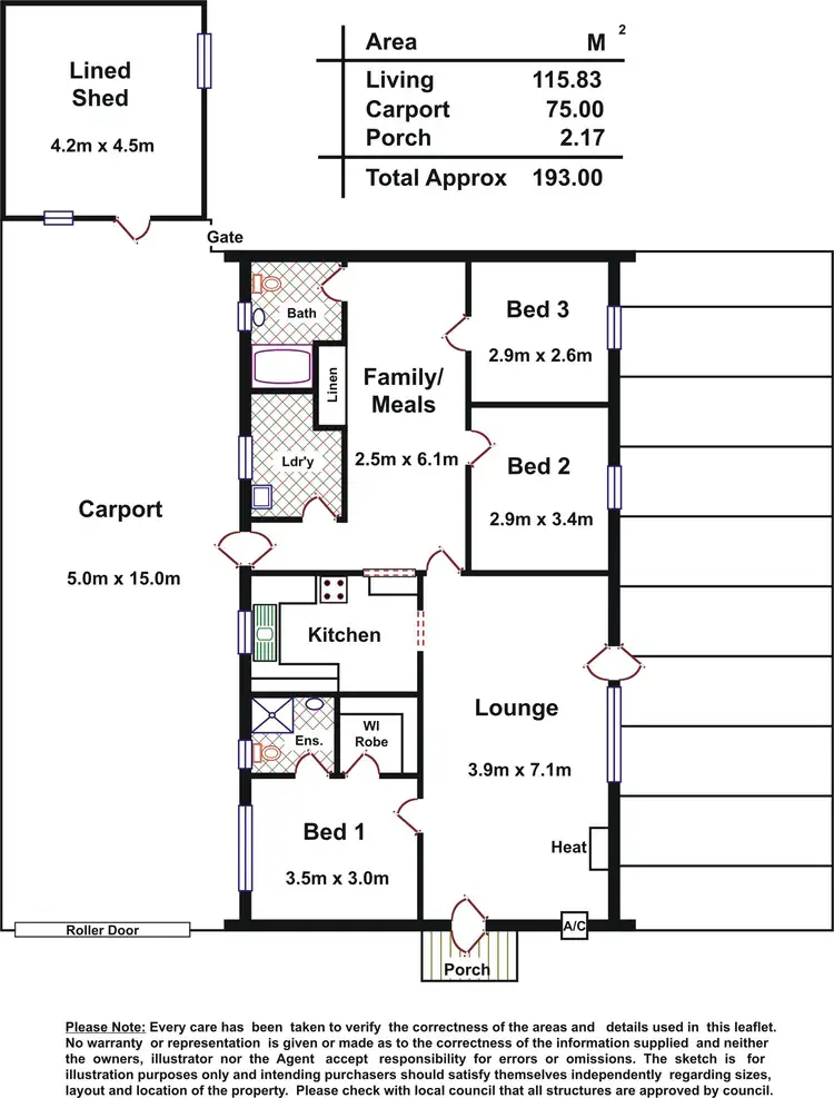Floorplan of Homely house listing, 12 Dulkara Avenue, Craigmore SA 5114