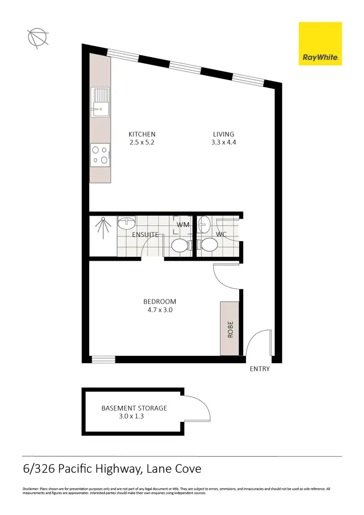 Floorplan of Homely unit listing, 6/326 Pacific Highway, Lane Cove NSW 2066