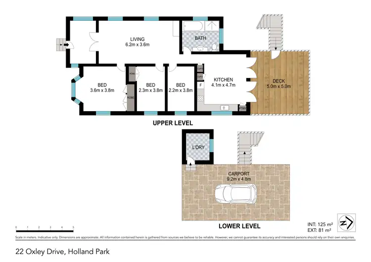Floorplan of Homely house listing, 22 Oxley Drive, Holland Park QLD 4121