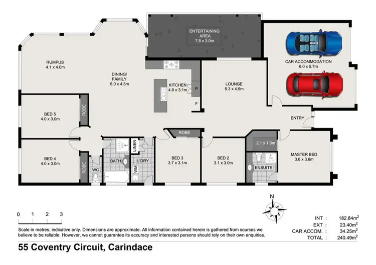 Floorplan of Homely house listing, 55 Coventry Circuit, Carindale QLD 4152