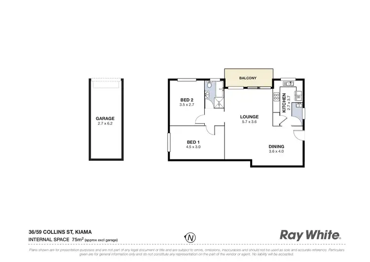 Floorplan of Homely unit listing, 36/59 Collins Street, Kiama NSW 2533