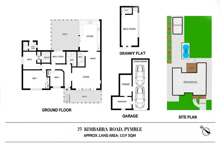 Floorplan of Homely house listing, 25 Kimbarra Road, Pymble NSW 2073