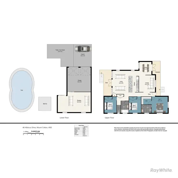 Floorplan of Homely house listing, 46 Hibiscus Drive, Mount Cotton QLD 4165