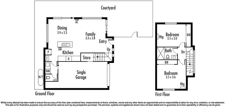 Floorplan of Homely townhouse listing, 5/65 Como Parade East, Parkdale VIC 3195