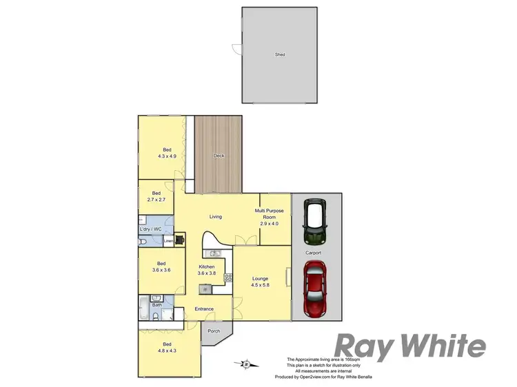 Floorplan of Homely house listing, 16 Margaret Street, Benalla VIC 3672