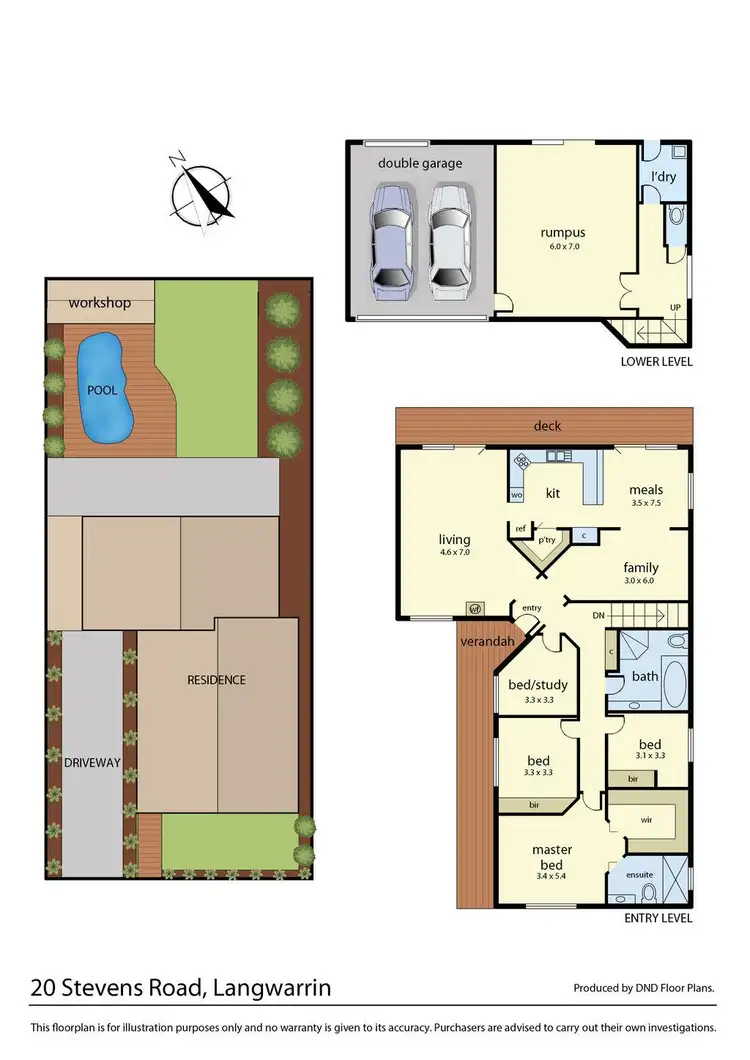 Floorplan of Homely house listing, 20 Stevens Road, Langwarrin VIC 3910