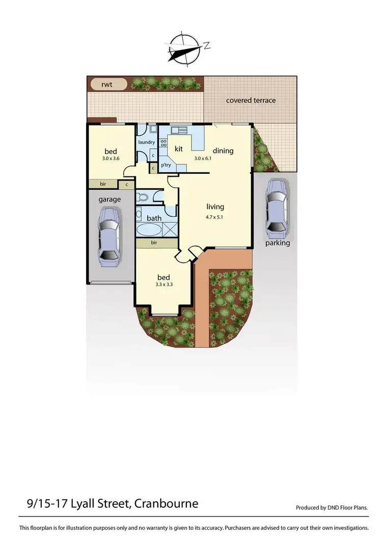 Floorplan of Homely unit listing, 9/15-17 Lyall Street, Cranbourne VIC 3977