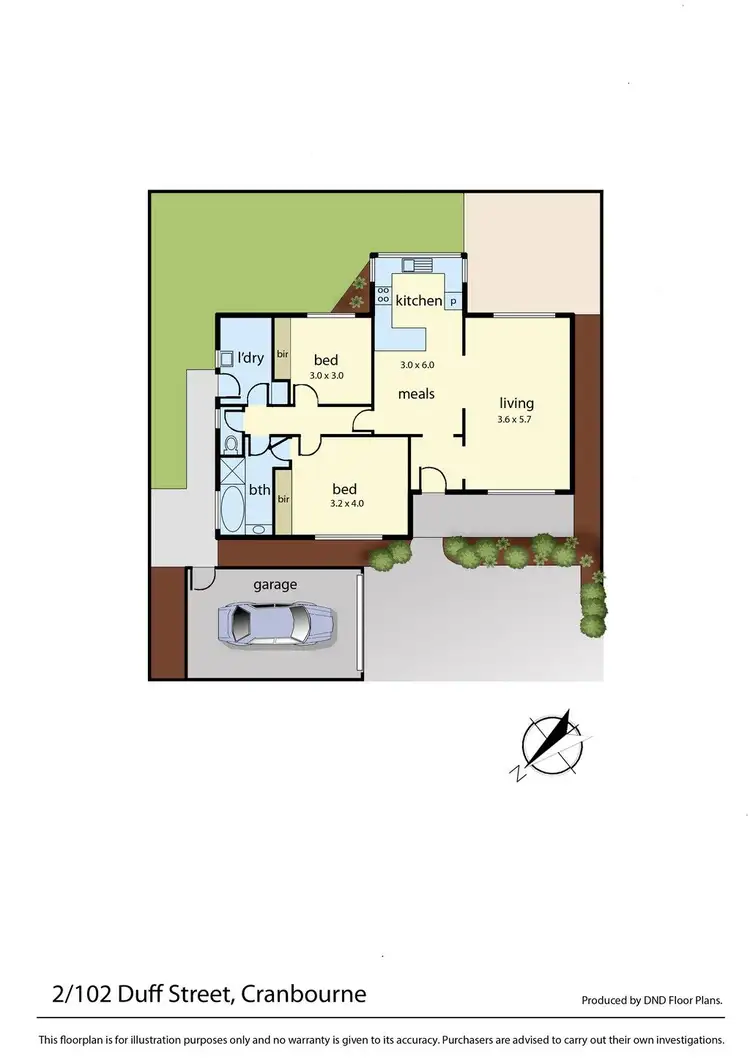 Floorplan of Homely house listing, 2/102 Duff Street, Cranbourne VIC 3977