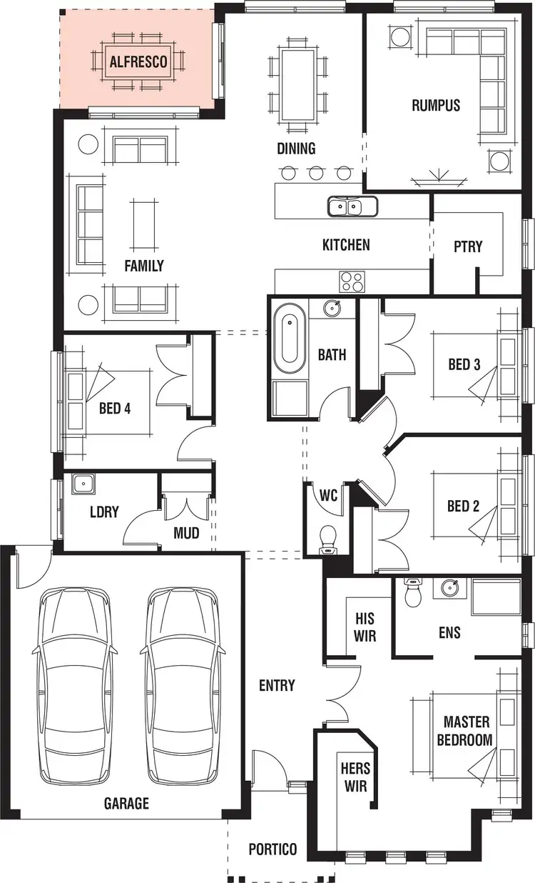 Floorplan of Homely house listing, 23/25 Brodrick Way, Truganina VIC 3029