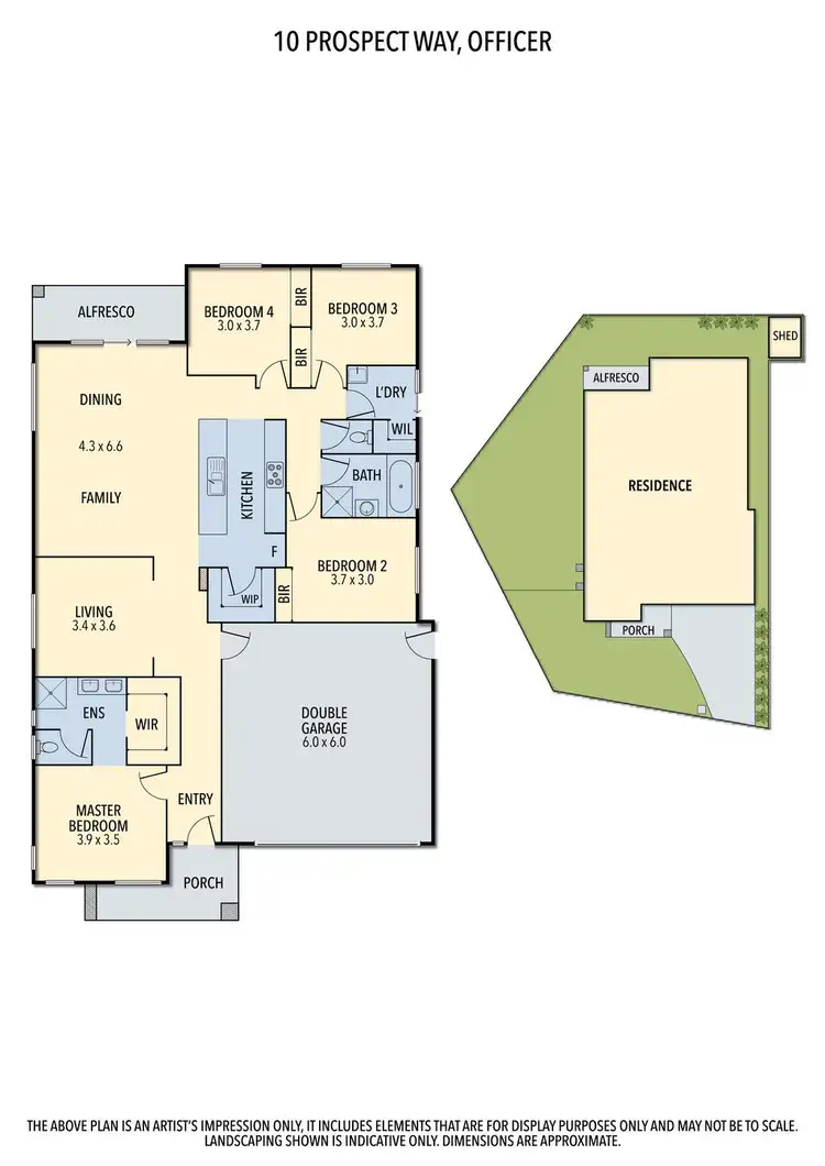 Floorplan of Homely house listing, 10 Prospect Way, Officer VIC 3809