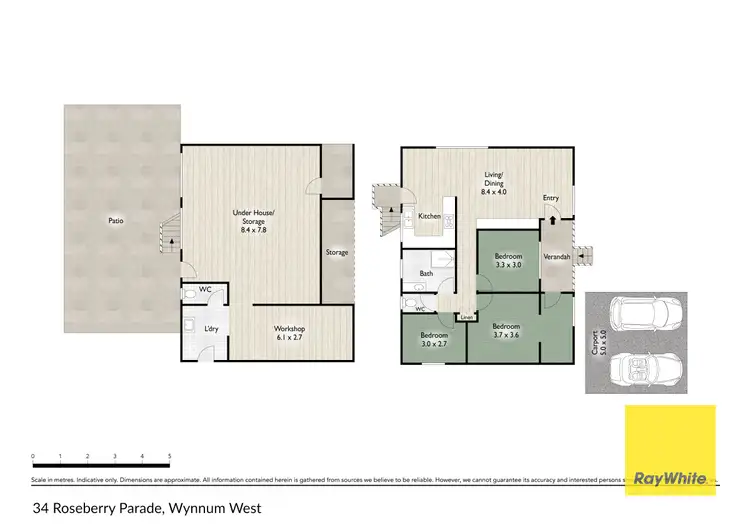 Floorplan of Homely house listing, 34 Roseberry Parade, Wynnum West QLD 4178