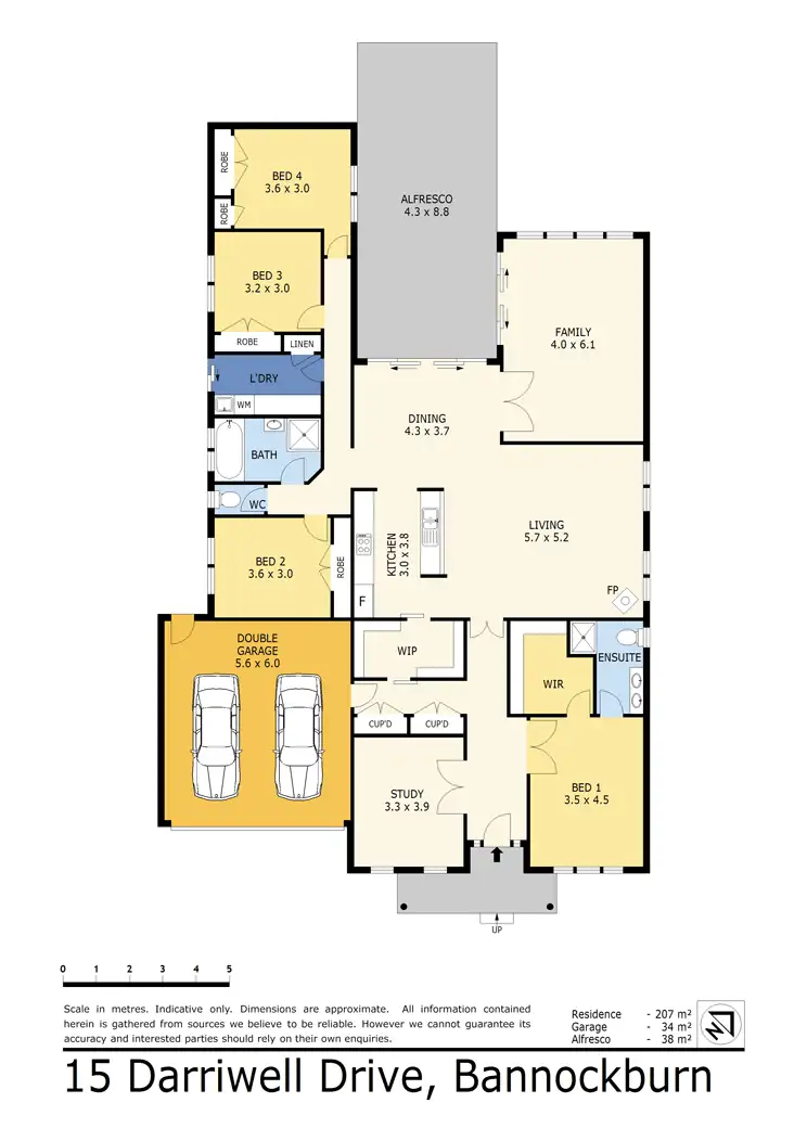 Floorplan of Homely house listing, 15 Darriwell Drive, Bannockburn VIC 3331