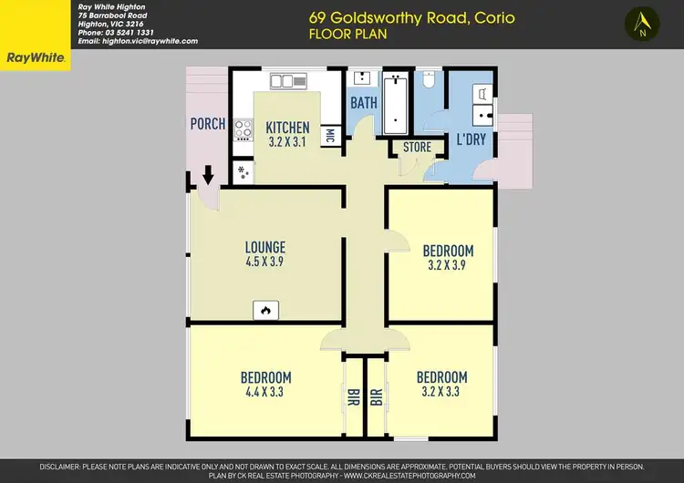 Floorplan of Homely house listing, 69 Goldsworthy Road, Corio VIC 3214