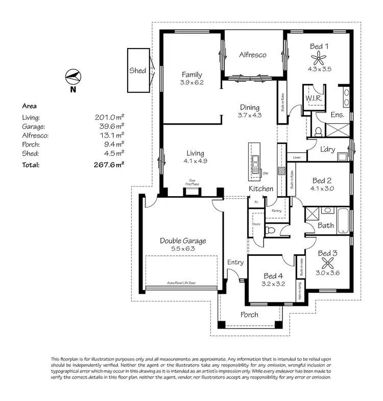 Floorplan of Homely house listing, 15 Barker Road, Mount Barker SA 5251