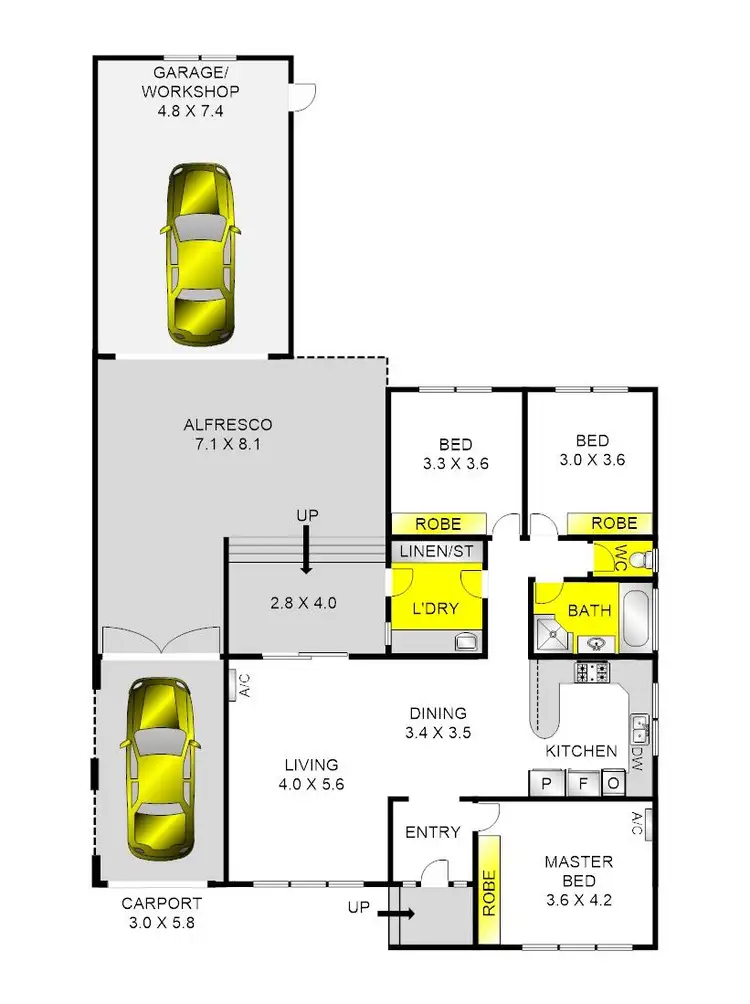 Floorplan of Homely house listing, 16 Bosbury Street, Norlane VIC 3214