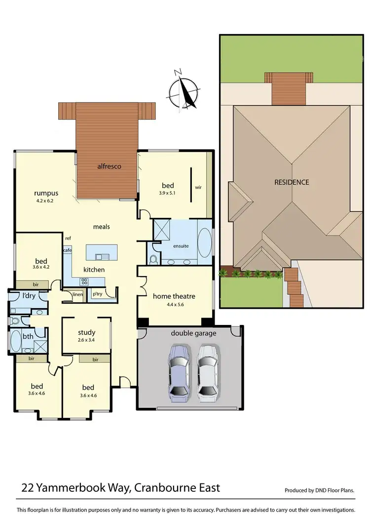 Floorplan of Homely house listing, 22 Yammerbook Way, Cranbourne East VIC 3977
