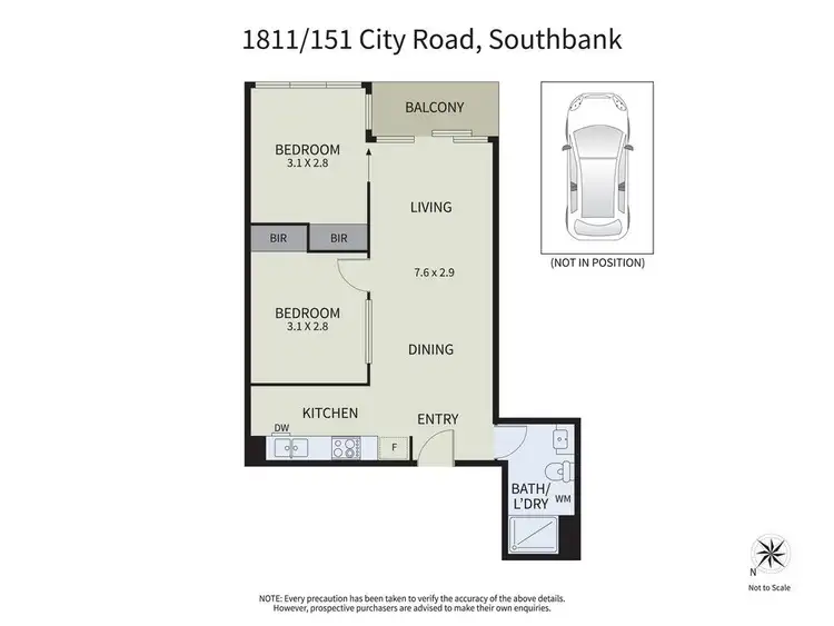 Floorplan of Homely apartment listing, 1811/151 City Road, Southbank VIC 3006