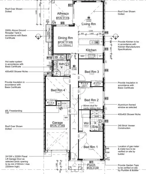 Floorplan of Homely house listing, 36 Brooklime Crescent, Denham Court NSW 2565