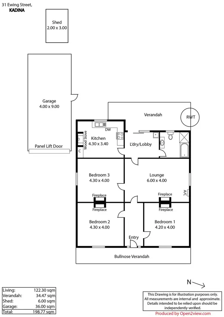 Floorplan of Homely house listing, 31 Ewing Street, Kadina SA 5554