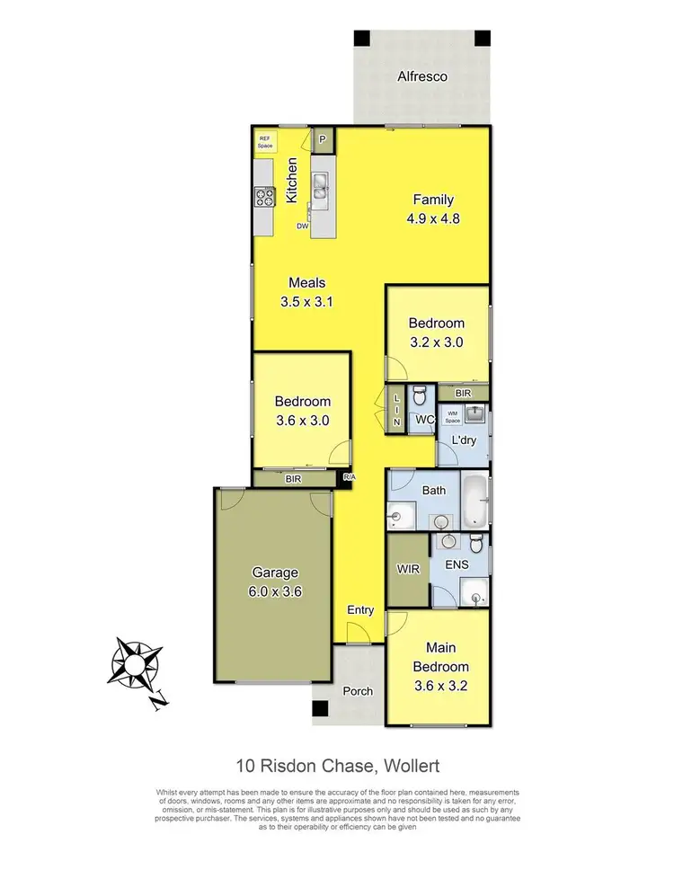 Floorplan of Homely house listing, 10 Risdon Chase, Wollert VIC 3750