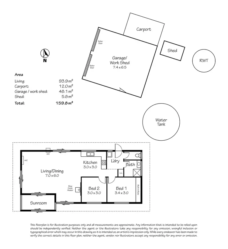 Floorplan of Homely house listing, 45 Wirrinilla Drive, Macclesfield SA 5153