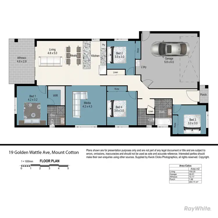 Floorplan of Homely house listing, 19 Golden Wattle Avenue, Mount Cotton QLD 4165