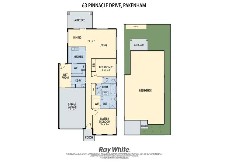 Floorplan of Homely house listing, 63 Pinnacle Drive, Pakenham VIC 3810