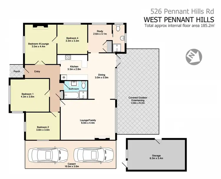 Floorplan of Homely house listing, 526 Pennant Hills Road, West Pennant Hills NSW 2125