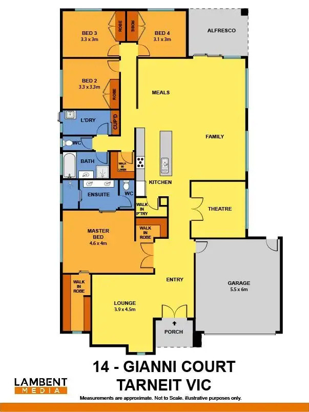 Floorplan of Homely house listing, 14 Gianni Court, Tarneit VIC 3029