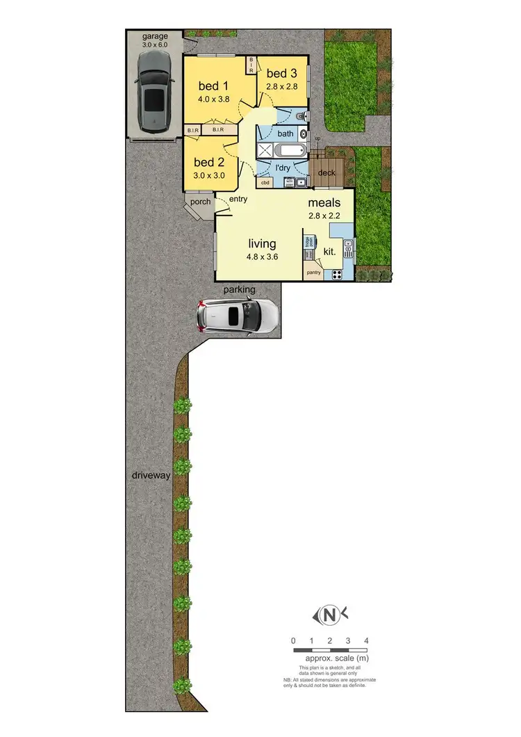 Floorplan of Homely unit listing, 2/5 Hibberd Street, Highett VIC 3190