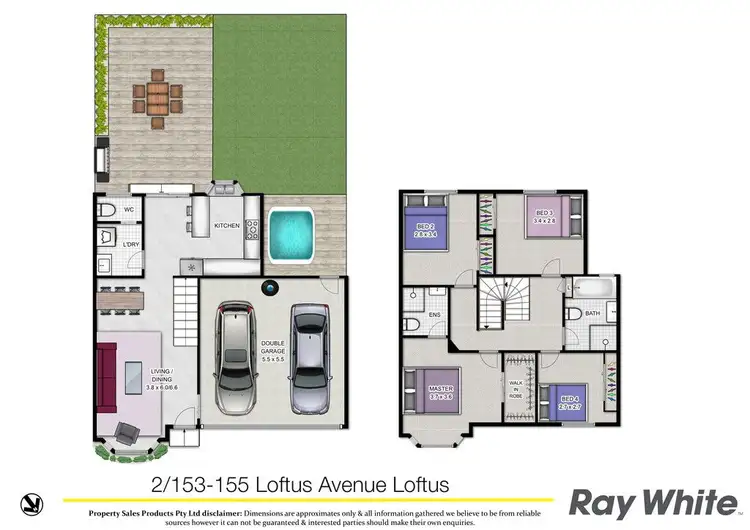 Floorplan of Homely townhouse listing, 2/155 Loftus Avenue, Loftus NSW 2232