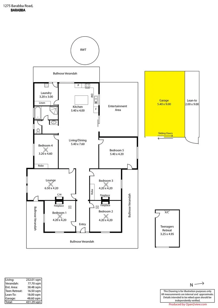 Floorplan of Homely house listing, 1275 Barabba Road, Barabba SA 5460