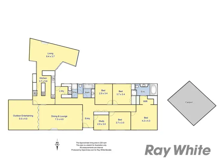 Floorplan of Homely house listing, 12 Kitson Court, Benalla VIC 3672