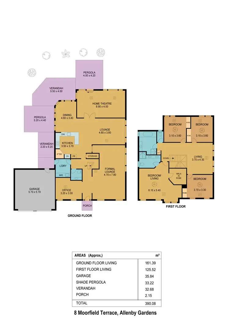 Floorplan of Homely house listing, 8 Moorfield Terrace, Allenby Gardens SA 5009