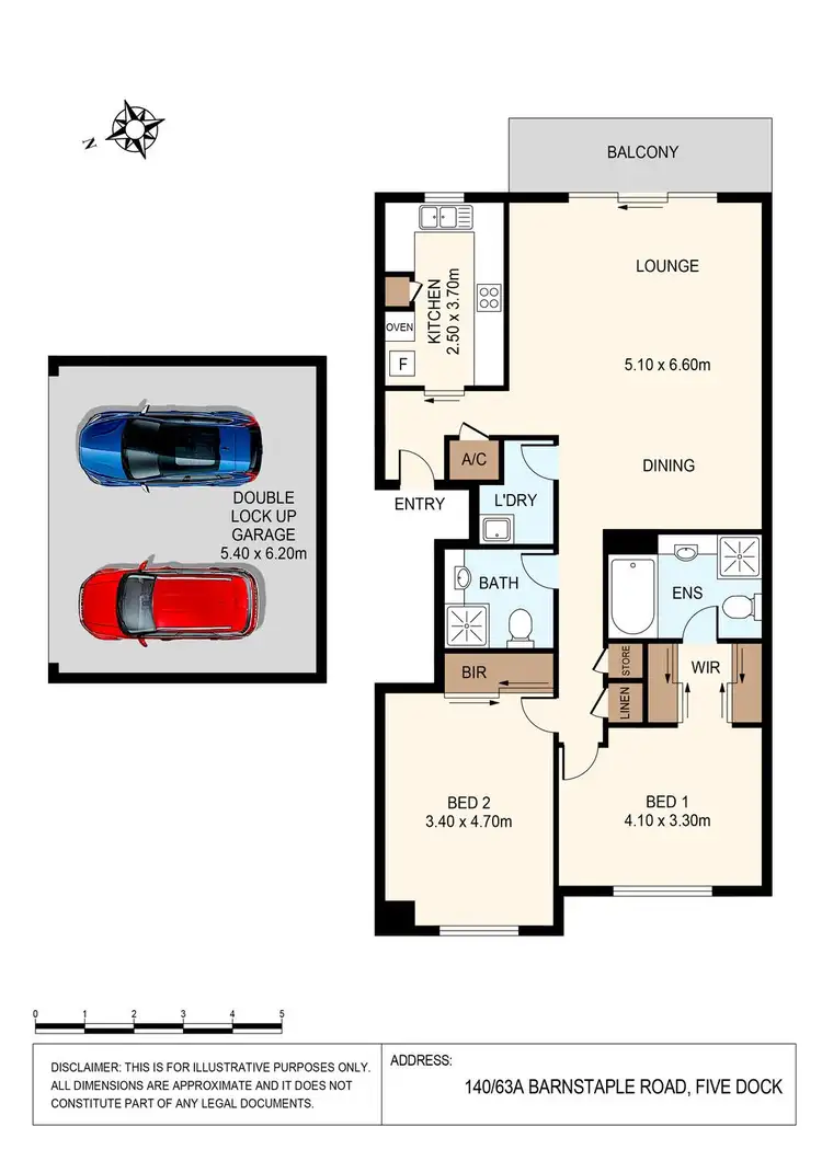 Floorplan of Homely apartment listing, 140/63a Barnstaple Road, Five Dock NSW 2046