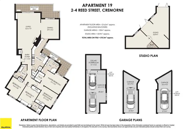 Floorplan of Homely apartment listing, 19/2-4 Reed Street, Cremorne NSW 2090