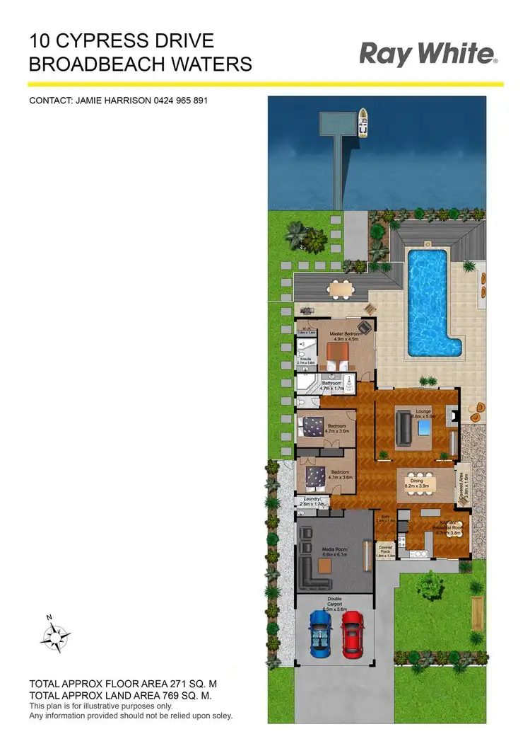 Floorplan of Homely house listing, 10 Cypress Drive, Broadbeach Waters QLD 4218