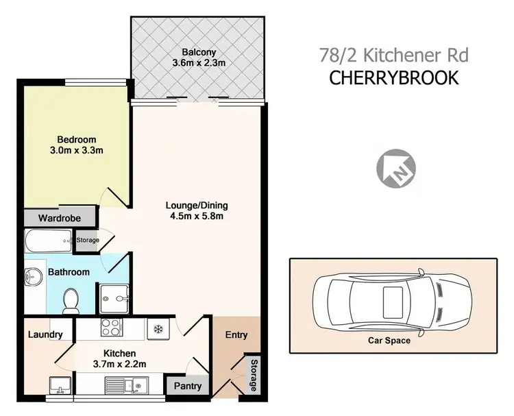 Floorplan of Homely retirement listing, 78/2 Kitchener Road, Cherrybrook NSW 2126