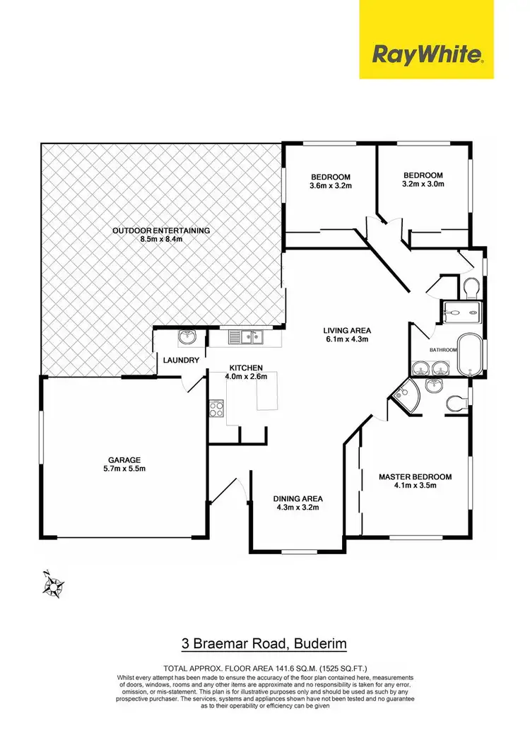 Floorplan of Homely house listing, 3 Braemar Road, Buderim QLD 4556