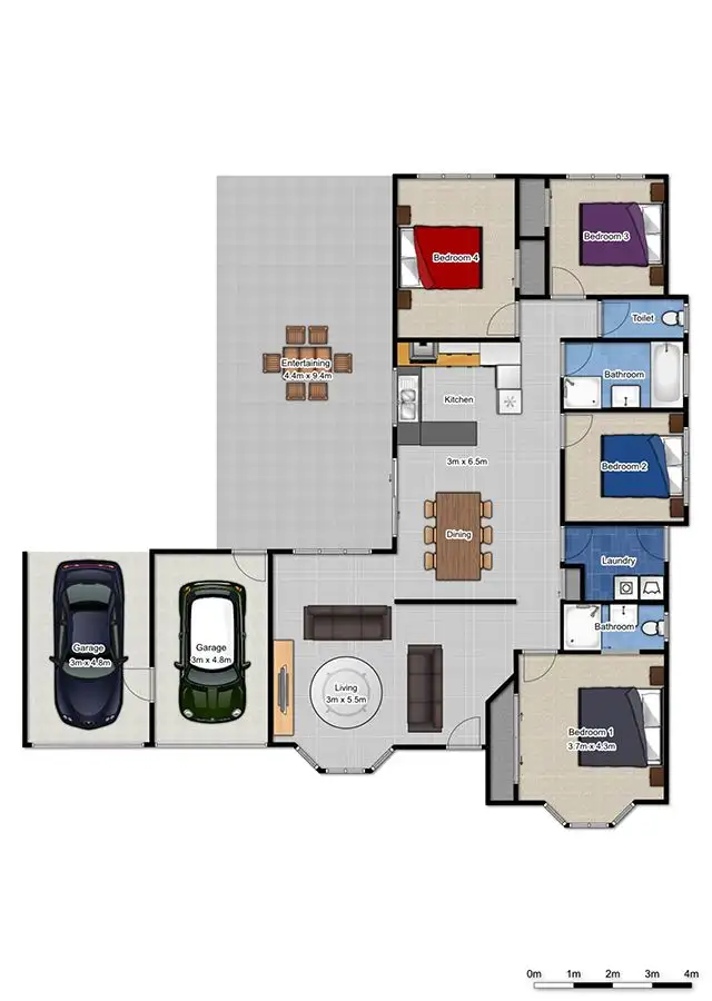 Floorplan of Homely house listing, 131 Emerald Drive, Regents Park QLD 4118