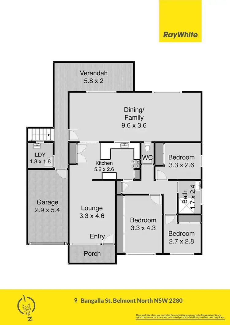 Floorplan of Homely house listing, 9 Bangalla Street, Belmont North NSW 2280