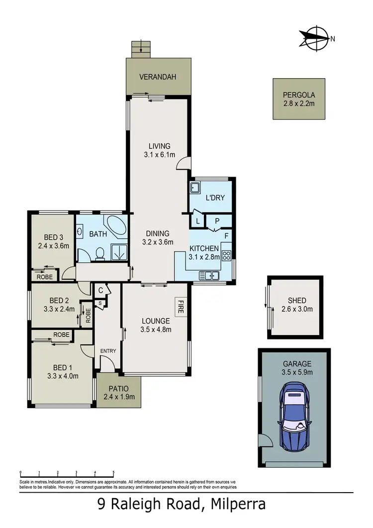 Floorplan of Homely house listing, 9 Raleigh Road, Milperra NSW 2214