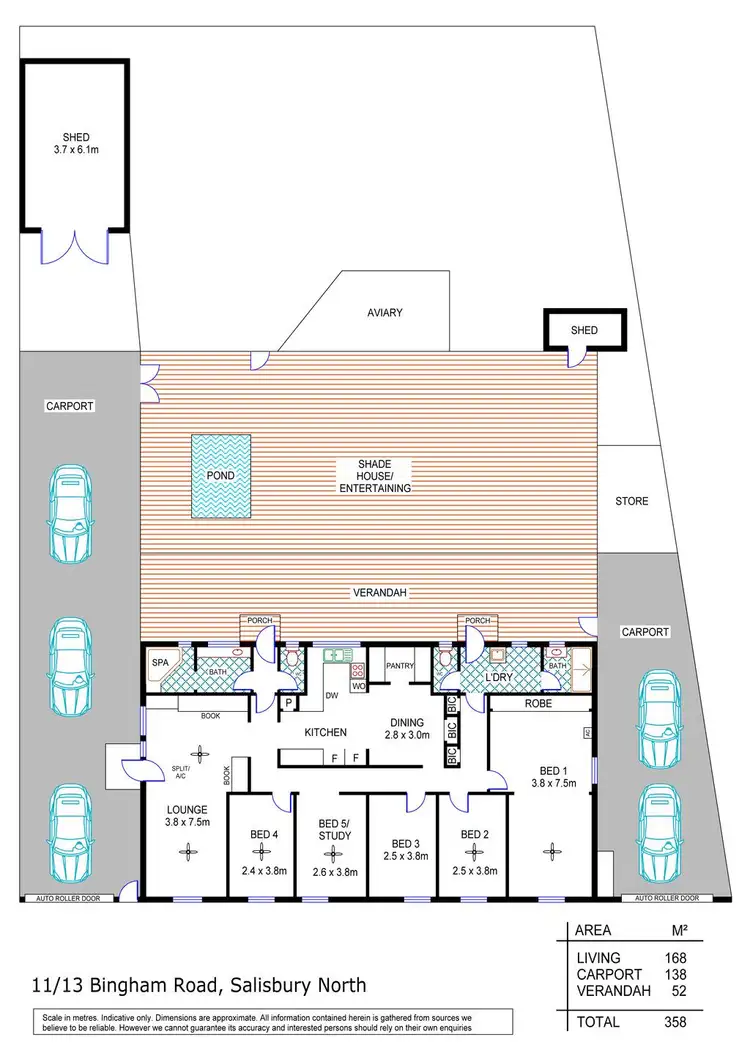Floorplan of Homely house listing, 11-13 Bingham Road, Salisbury North SA 5108