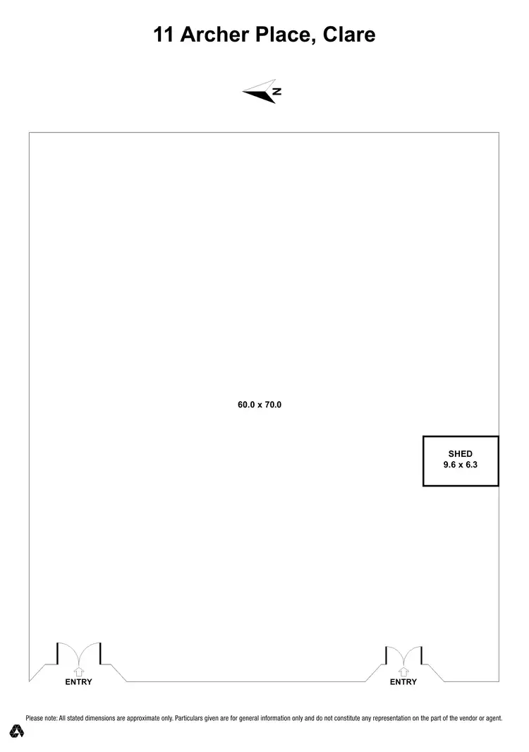 Floorplan of Homely land listing, 11 Archer Place, Clare SA 5453