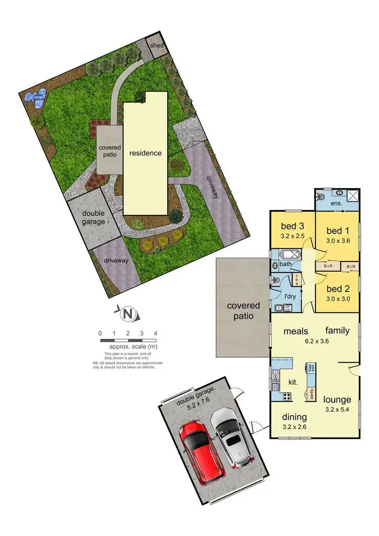 Floorplan of Homely house listing, 154 Waradgery Drive, Rowville VIC 3178